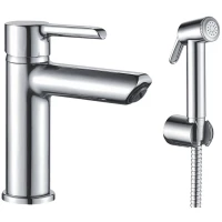 Смеситель для раковины с гигиеническим душем Shevanik S6071