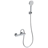 Термостат для душа Wonzon & Woghand Inn 5 WW-B1005-A-CR с душевым гарнитуром, хром