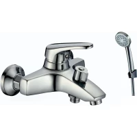 Смеситель для ванны D-Lin D130460-8 с душевым гарнитуром, хром