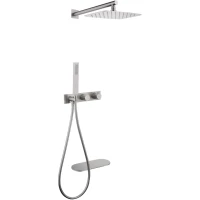 Душевой комплект Abber Rund AF8750SP 300x200 мм, с термостатом, сатин