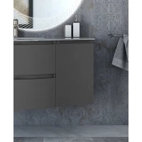 Шкаф одностворчатый 34x55 см Grigio Talpa Opaco R Cezares Vague 54906