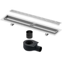 Душевой трап (лоток) Tece TECEdrainline organic 601500 + 650000 + 660016 + 601560 144,3 см, с решеткой, перфорированный, хром