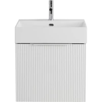 Тумба под раковину Cezares Premium 55431 50,4 см, подвесная, Plisse Bianco Opaco