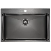 Кухонная мойка Paulmark Vast вороненая сталь PM217551-GM
