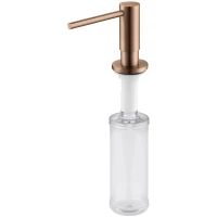 Дозатор для жидкого мыла Timo Saona 13139/19 250 мл, встраиваемый, для кухни, розовое золото матовый