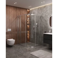 Душевой уголок Cezares Molveno MOLVENO-RH-11-120/110-C-Cr-IV 120x110 см, профиль хром, стекло прозрачное