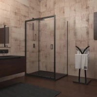 Душевой уголок 110x90 см Veconi Rovigo RV040B-11090-01-C1 прозрачное