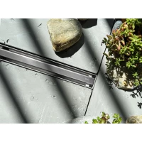Душевой трап (лоток) Rea Neox Slim Pro REA-G5800 50 см, с решеткой, щелевой, матовый хром
