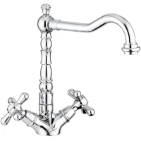 Смеситель для раковины Emmevi Deco Old 12613/CR с донным клапаном, хром