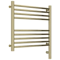 Полотенцесушитель электрический 500x500 шампань МЭМ правый, перемычка прямая Сунержа Богема 3.0 020-5805-5050