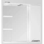 Изображение товара зеркальный шкаф 75x83 см белый глянец style line жасмин лс-00000043