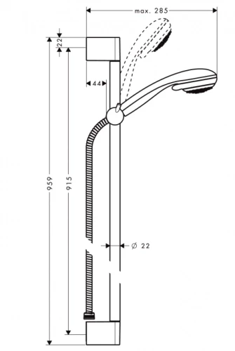 Hansgrohe Crometta 85 27762000 Душевой гарнитур - фото 2