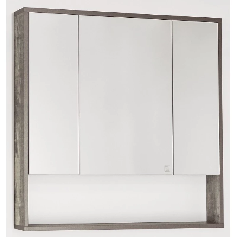 Зеркальный шкаф 80x80 см бетон Style Line Экзотик ЛС-00000399