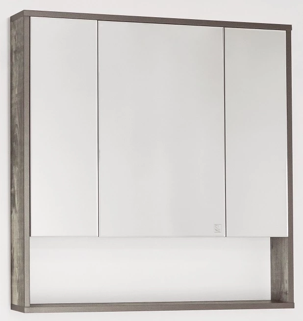 Зеркальный шкаф 80x80 см бетон Style Line Экзотик ЛС-00000399 зеркальный шкаф style line экзотик 80 бетон лс 00000399