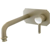 Смеситель для раковины Migliore Velvet Lux 33829 встраиваемый, с донным клапаном, никель матовый