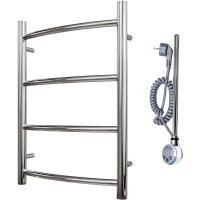 Полотенцесушитель электрический Point Афина П2 PN04146E 600x432, ТЭН левый/правый, хром