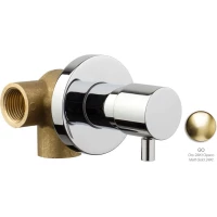 Переключатель на 2 положения Emmevi Piper C02327/ORS золотой матовый