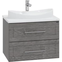 Тумба с раковиной дуб шале графит 70 см Санта Венера 221028 + Vega70