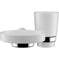 Держатель с мыльницей и стаканом Fixsen Best FX71606+08