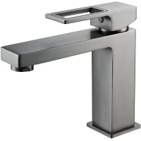 Смеситель для раковины Raffine F0196T оружейная сталь