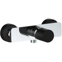 Смеситель для душа AQG Tube 01TUB300NC хром/черный матовый