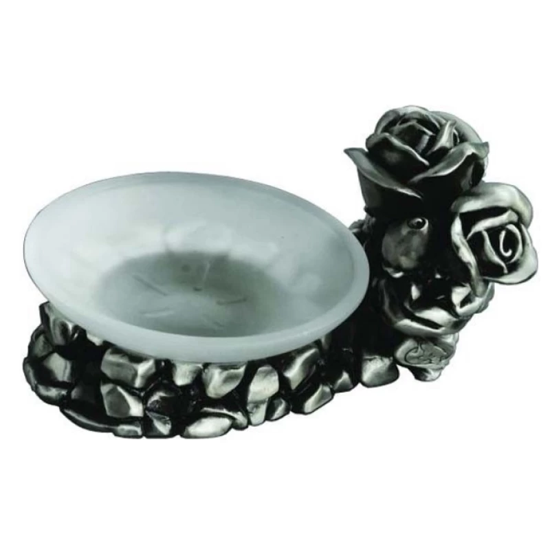 Мыльница серебро Art&Max Rose AM-0091C-T Мыльница серебро Art&Max Rose AM-0091C-T