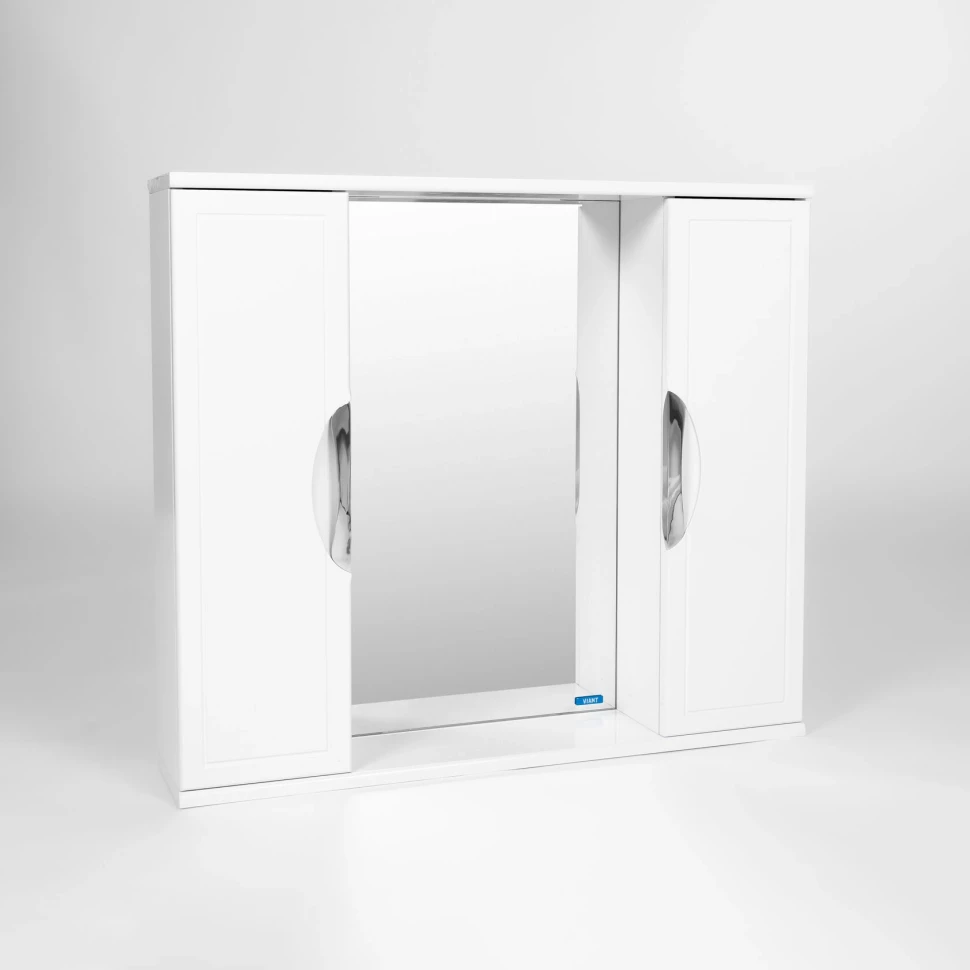 Зеркальный шкаф 80х70 см белый Viant Лима VLIM80-ZSH - фото 2