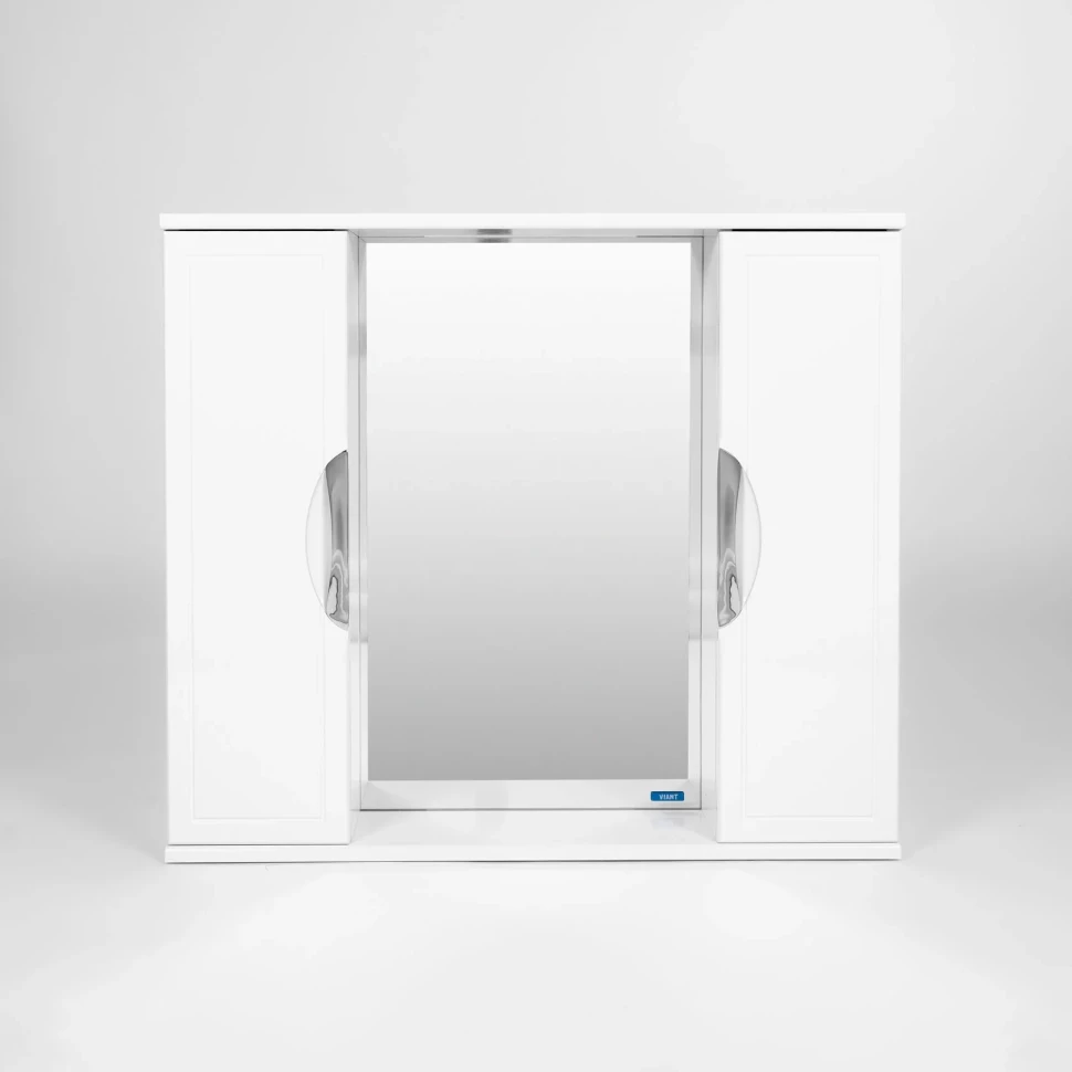 Зеркальный шкаф 80х70 см белый Viant Лима VLIM80-ZSH - фото 3