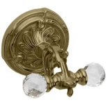 Изображение товара крючок двойной бронза art&max barocco crystal am-1784-br-c
