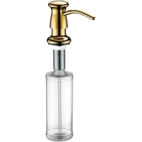 Дозатор для жидкого мыла Gappo G403-6 300 мл, встраиваемый, для кухни, золотой