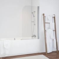 Шторка на ванну Vegas Glass EV 76 08 Moru R 76 см R, профиль хром, стекло рифленое