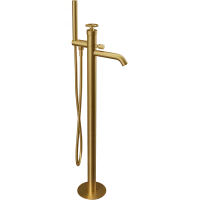 Смеситель напольный для ванны Remer Chrono CH08BG золотой матовый