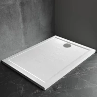 Душевой поддон Veconi Pietra PT-W-10080-RU 100x80 см, из литьевого мрамора, прямоугольный, белый