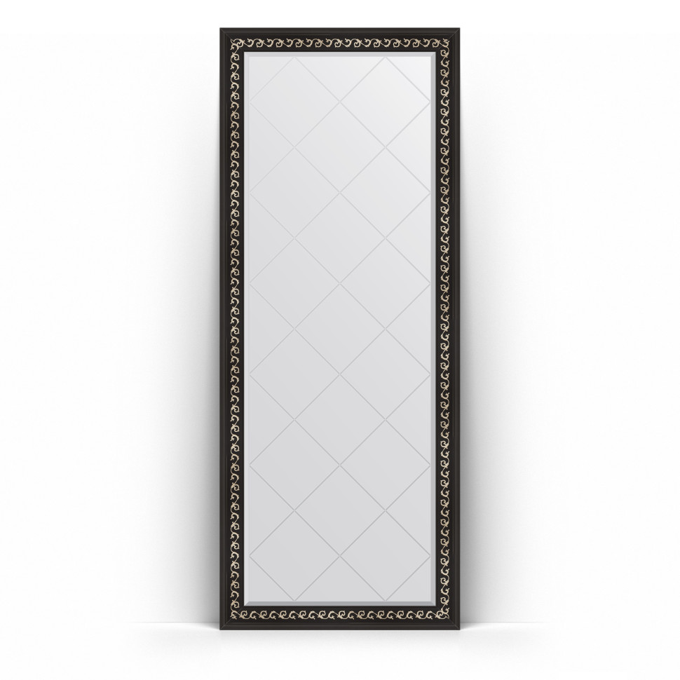 Зеркало напольное 80х199 см черный ардеко Evoform Exclusive-G Floor BY 6308
