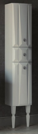 Пенал напольный белый глянец R Aima Design Brilliant У51083