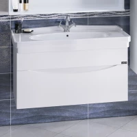 Тумба белый глянец 98,5 см Санта Сатурн 700210