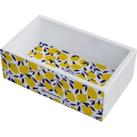 Кухонная мойка Omoikiri Natceramic Mikura 76-Lemon 4993020 76x46 см, белый