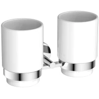 Стакан для зубных щеток Aquatek Бетта AQ4617CR двойной, настенный, хром