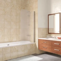 Шторка на ванну Vegas Glass EV LUX 75 08 10 R 75 см R, профиль хром, стекло сатин