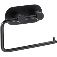 Держатель туалетной бумаги Bemeta Easy 163112020 самоклеящийся, черный матовый