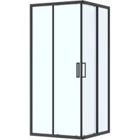 Душевой уголок Roca Leon ZRU9307671 89x89 см, профиль черный матовый, стекло прозрачное