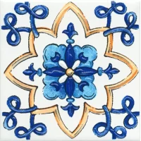 Вставка  Kerama Marazzi Капри майолика 9,8x9,8 STG\A486\1146H