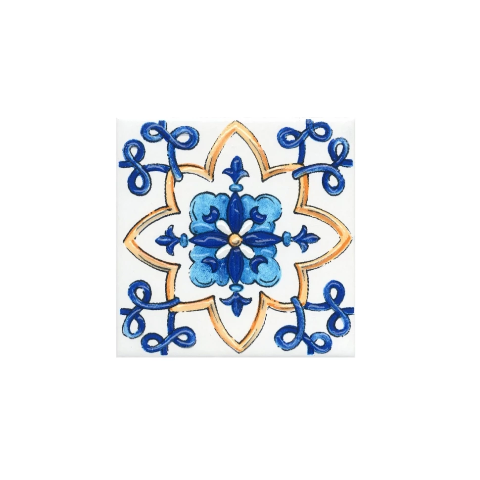 Керамическая плитка Kerama Marazzi Вставка Капри майолика 9,9x9,9 STG\A486\1146H