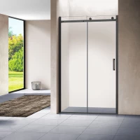 Душевая дверь 130 см Vincea Como VPS-1C130CLB прозрачное