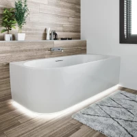 Акриловая ванна Riho Desire Corner Fall Velvet B088008105 184x84 см L, угловая, белый матовый