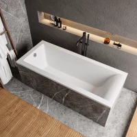 Ванна из литьевого мрамора Marmo Bagno Ницца MB-N170-80 170x80 см, белый