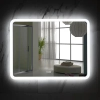 Зеркало Ceruttispa Мадера CT9733 80x60 см, с LED-подсветкой, сенсорным выключателем, диммером, антизапотеванием