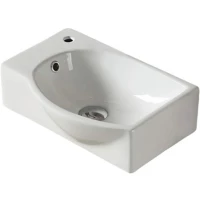 Раковина CeramaLux 78404R 40x28,5 см R, подвесная, белый