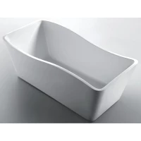 Акриловая ванна Gemy G9240 170x78 см, отдельностоящая, белый