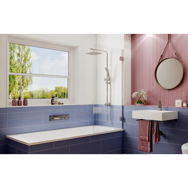 Шторка для ванны 69,5 см Ambassador Bath Screens 16041101 прозрачное